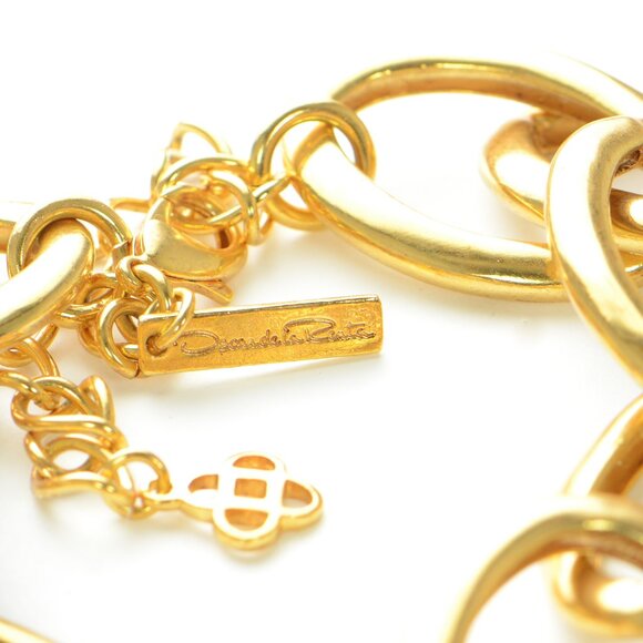 Oscar de la Renta Goldtone Hear Drop Necklace - Picture 4 of 7